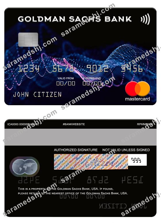 USA Goldman Sachs Bank mastercard